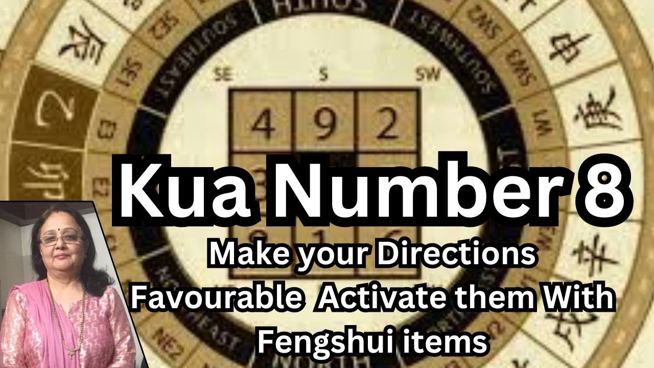 Kua Number 8 - Make your Directions favourable by activating them With Fengshui items #kuanumber