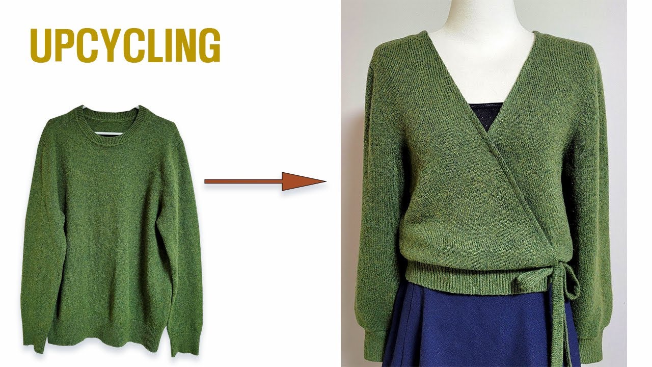 DIY Upcycling a knit|니트 리폼|스웨터|sweater|가디건|Cardiganㅣ안입는옷 리폼|Refashion|옷수선|옷만들기