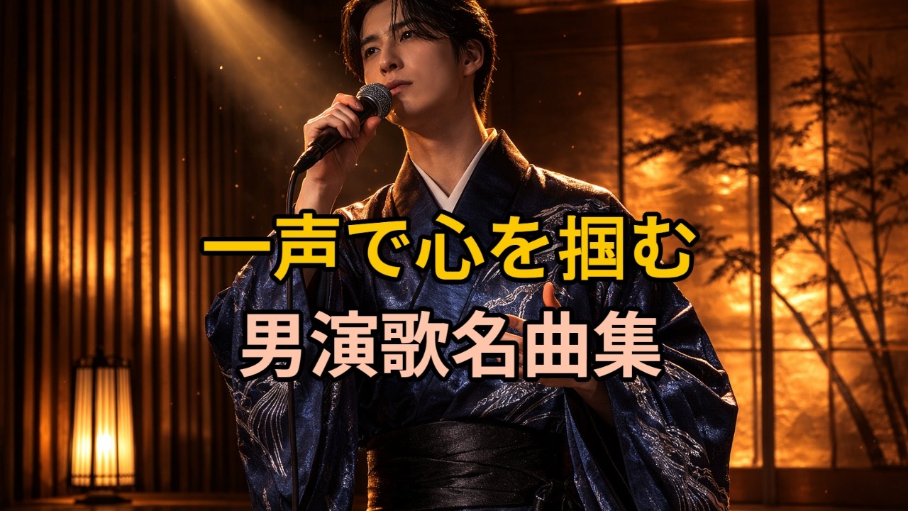 第一声で感じる男の渋み｜男演歌名曲集