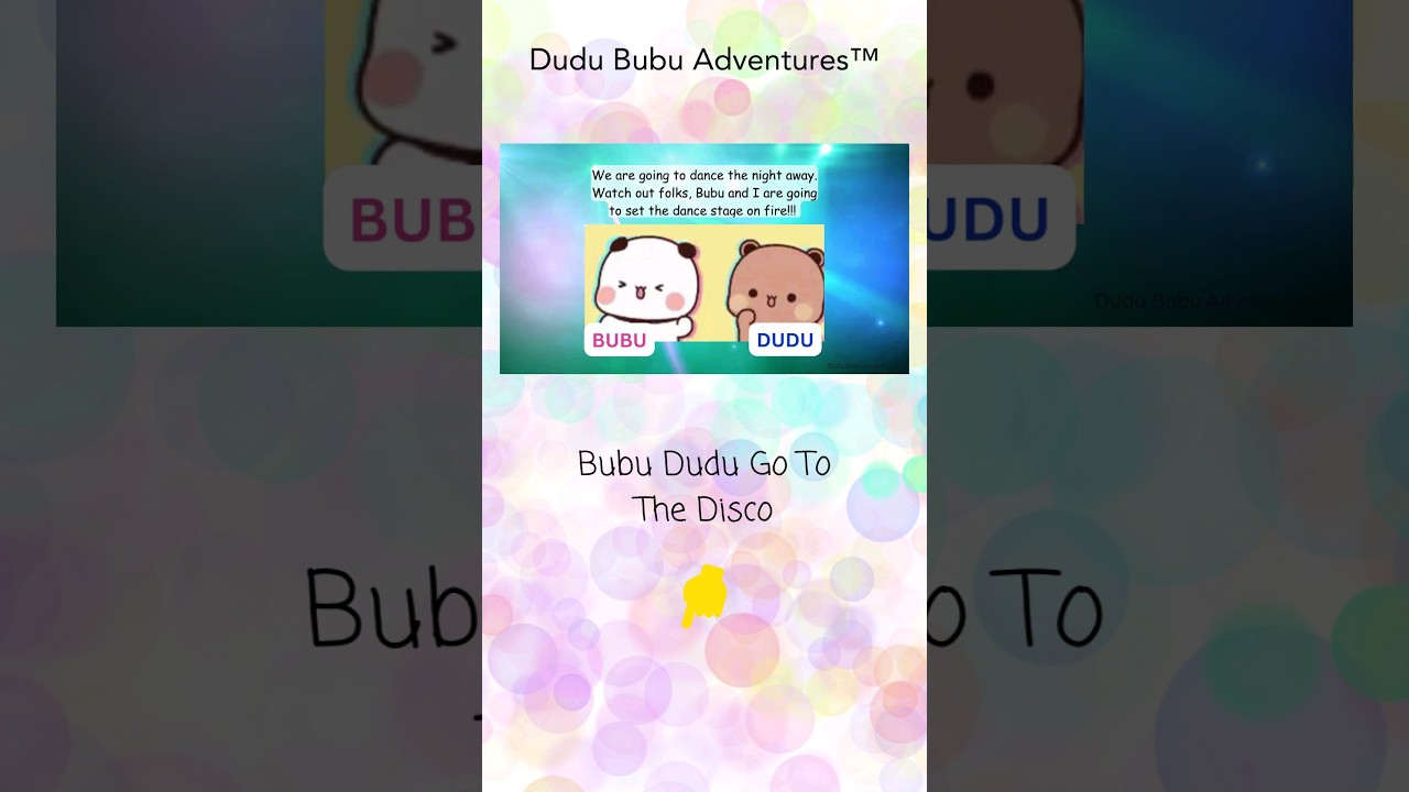Bubu Dudu Go To The Disco 🎉🐻🐼 #shorts #bubududuvideos #bearpanda