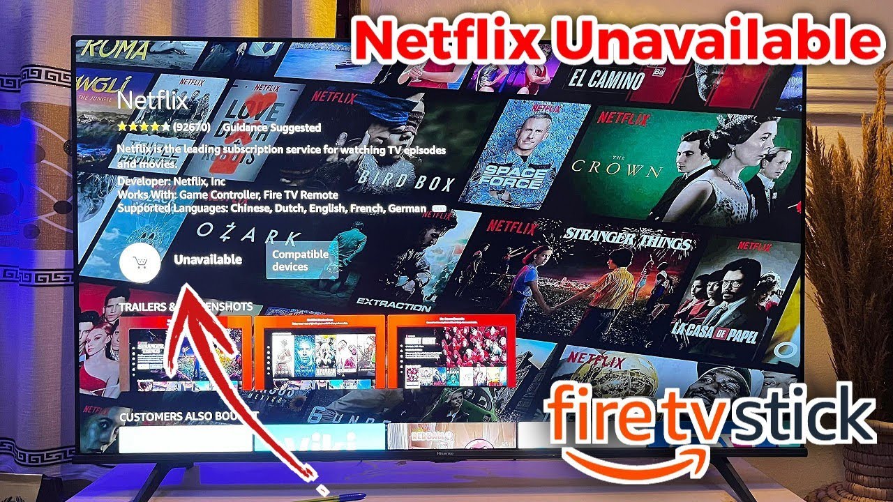 Netflix Unavailable on Fire TV Stick - How to Install Netflix App
