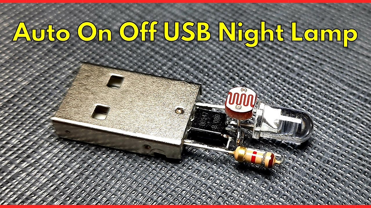 How To Make Automatic Night Lamp | Night Lamp DIY | USB Night Lamp