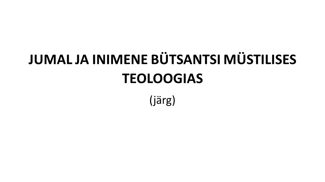 Vaba Akadeemia loeng 03.03.2020 Alar Laats: 