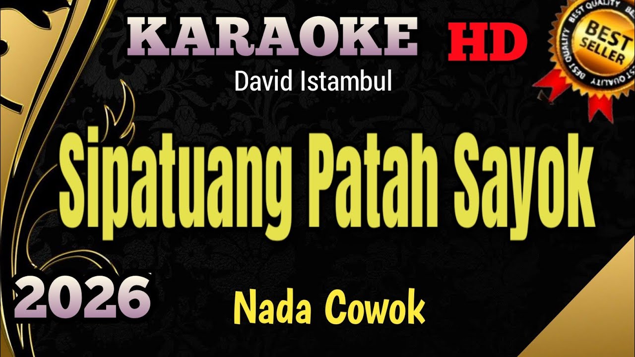 Sipatuang Patah Sayok || Karaoke Minang Nada Rendah Pria