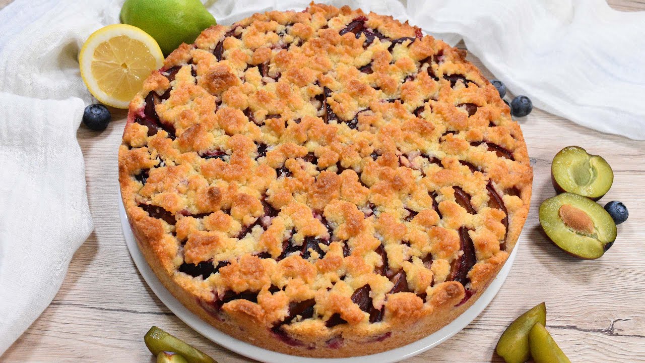 Zwetschgen Kokos Streusel Kuchen