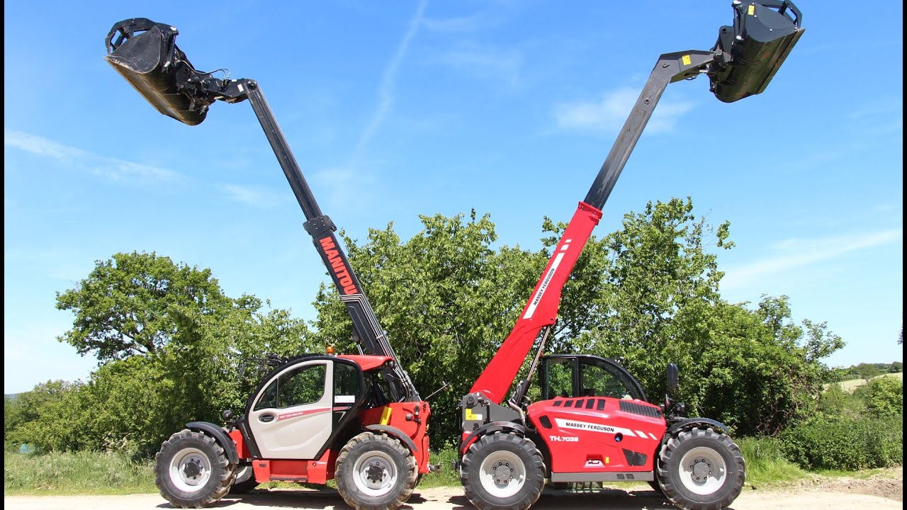 Essai de chargeurs télescopiques Manitou et Massey Ferguson