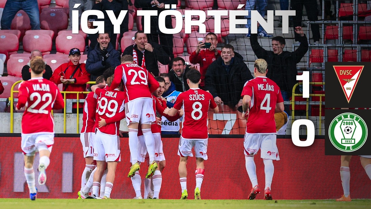 DVSC-PAKS: GYŐZELEM A RANGADÓN💪🔴⚪