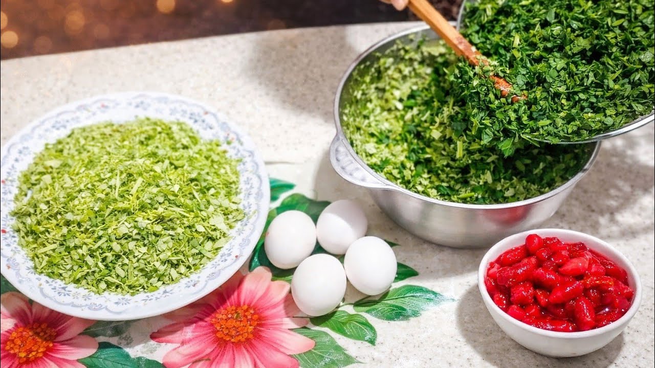 کوکو تره‌فرنگی بدون دردسر | یه غذای سالم و خوشمزه🤩🌾🌿🌱☘️🍀