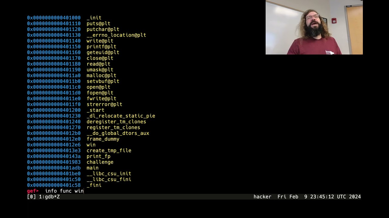 File Struct Exploits - CSE598 - Robert - 2024.02.09