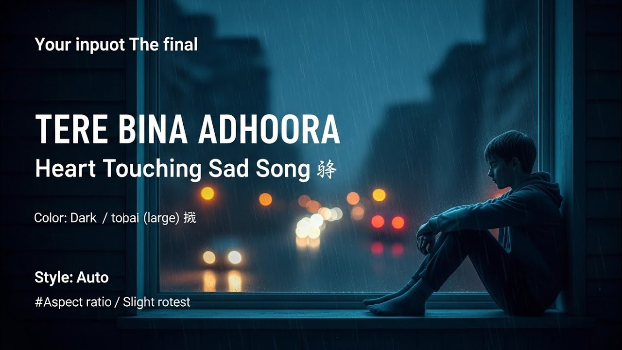 Tere Bina Adhoora – Heart Touching Hindi Romantic Sad Song || AI Generated Love Song 2026