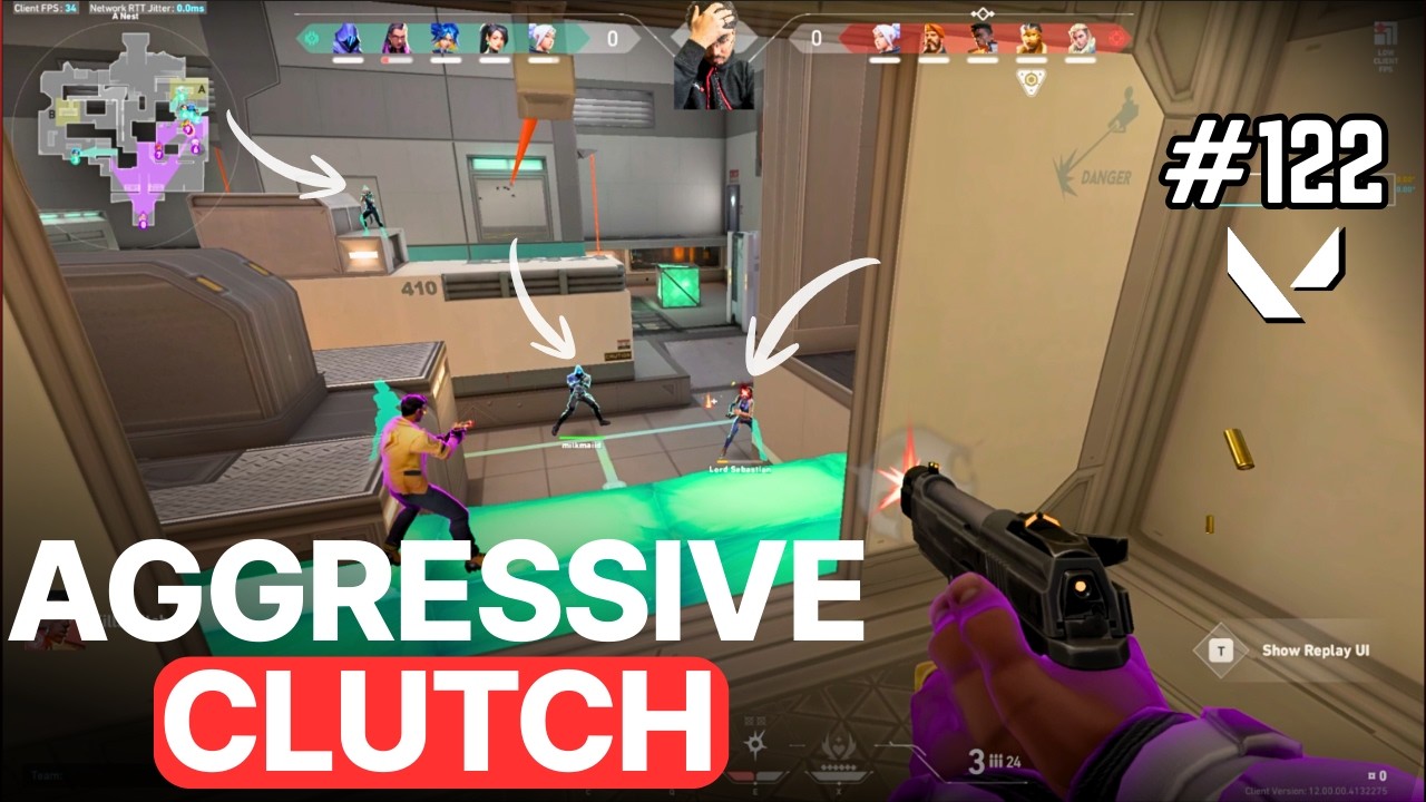 Day 122 – Aggressive Push & CLUTCH 😎🔥 |  MVP Gameplay! | Valorant Unrated Match | Icebox Map