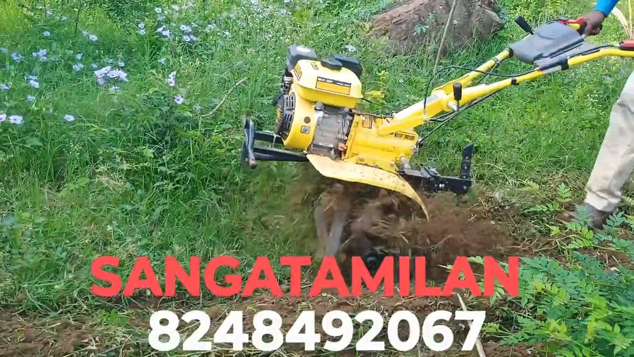 SANGATAMILAN POWER WEEDER WITH SPIRAL WHEEL USED IN JASMINE FARM - 8248492067