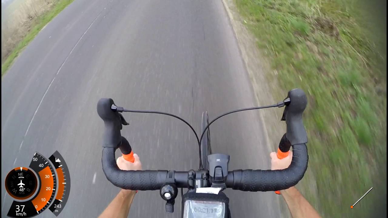 B'twin Triban 500 POV speedometer
