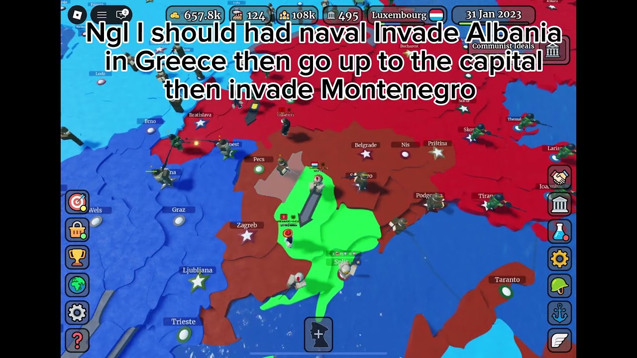 Winning as Luxembourg in conquer the world