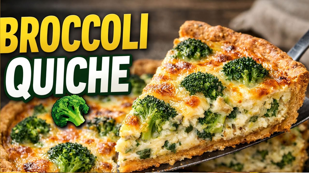 Broccoli Quiche Recipe | Homemade Buttery Crust & Creamy Savory