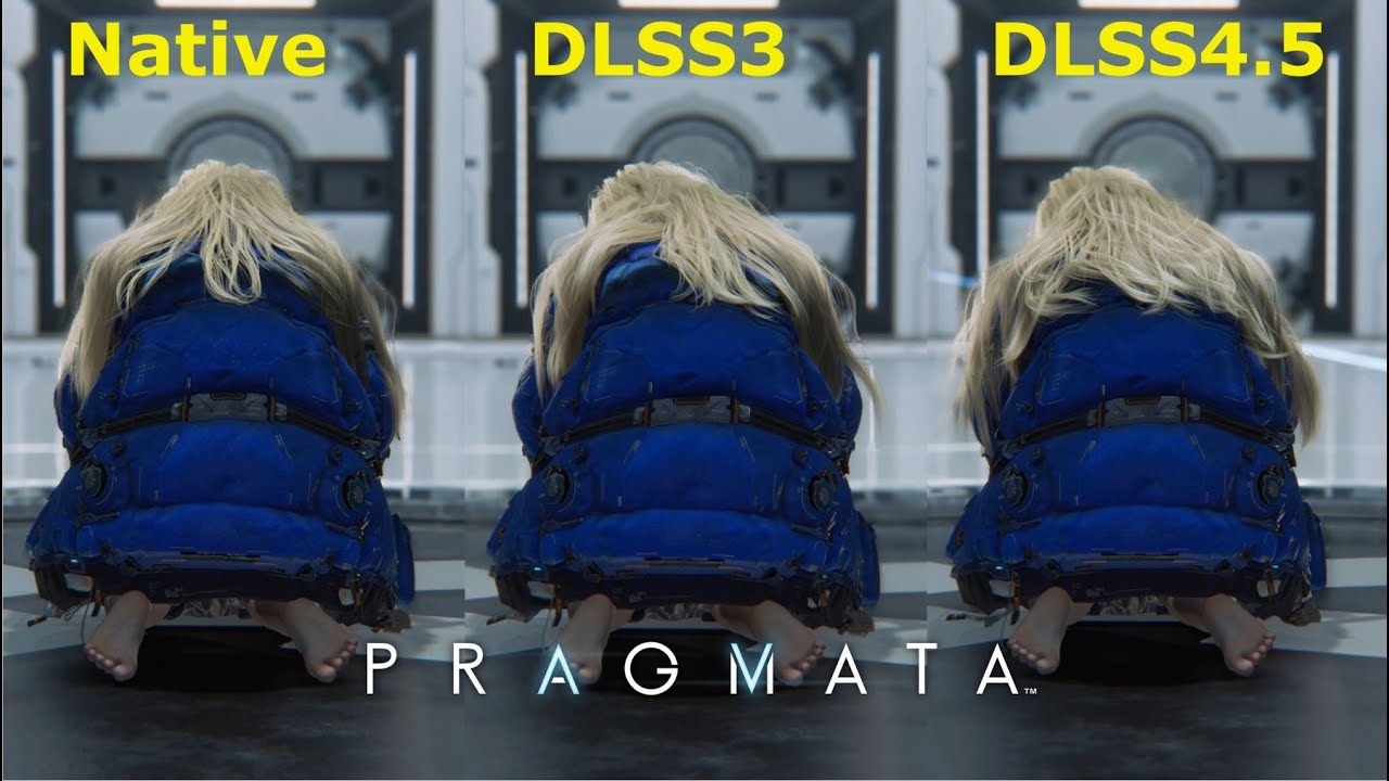 Nvidia DLSS 4.5 on Pragmata | Native | DLSS | DLSS 4.5