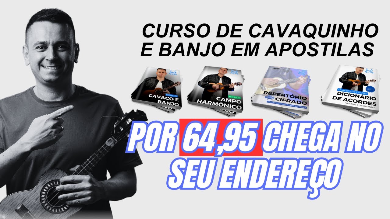 Curso de Cavaquinho e Banjo em Apostilas Impressas | ESCOLA DE CAVACO DANIEL MARTINS