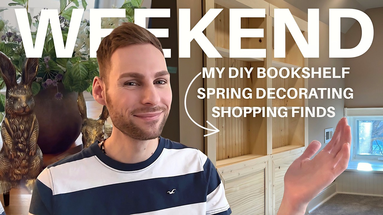 Snowy Outside, Spring Inside ❄️🌷The DIY Bookshelf Project, Shopping Finds, Cleaning, & More!