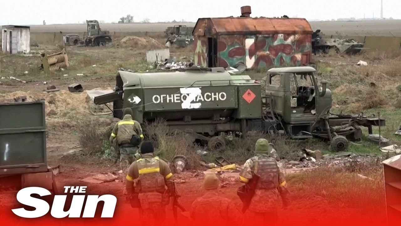 Ukrainian troops seize Russia's military hardware left behind in Kherson