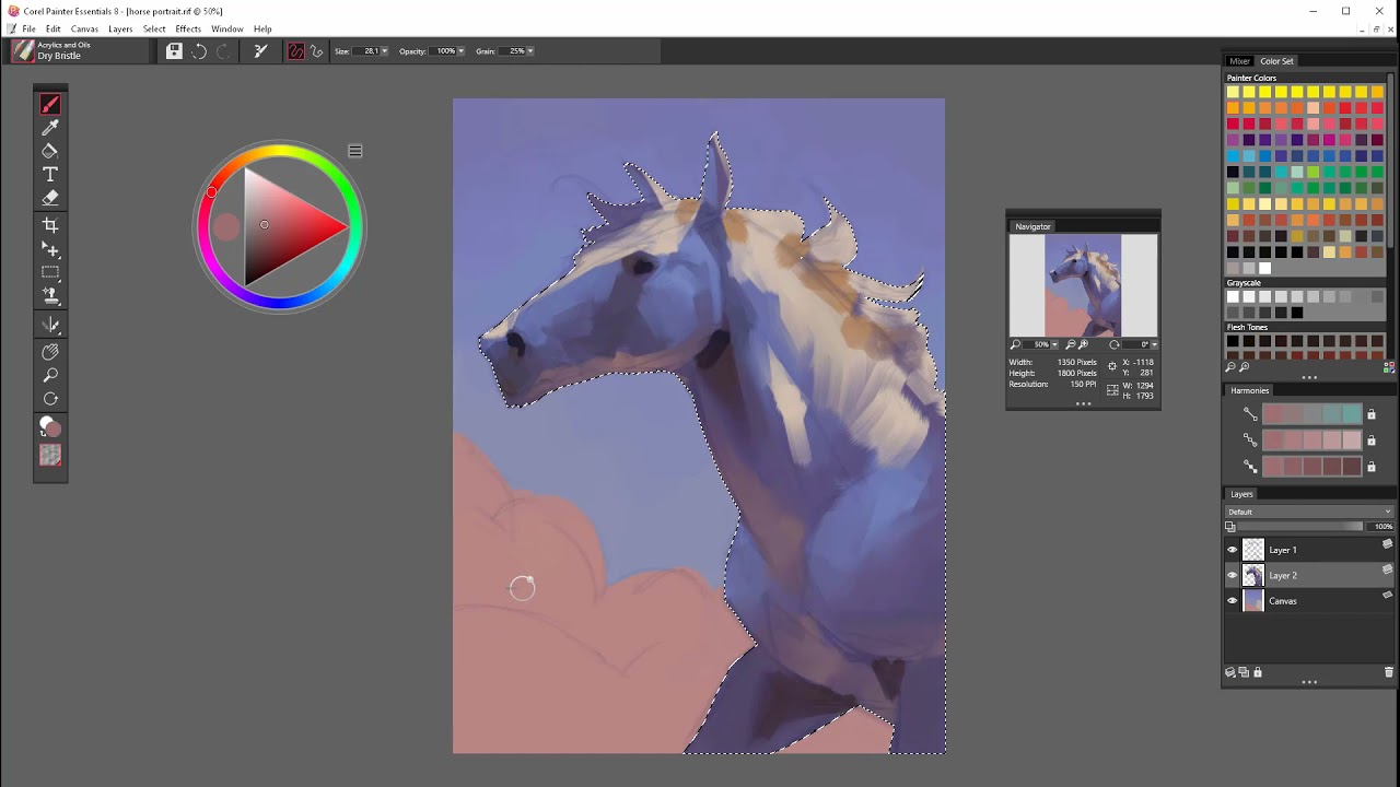 Fantasy Creature Illustration Part 2 - Color composition with Painter Essentials 8