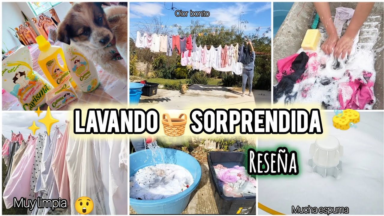 RUTINA 🫧DE LAVADO🧺 CON JABON CARISMA 🧽, FUNCIONA?