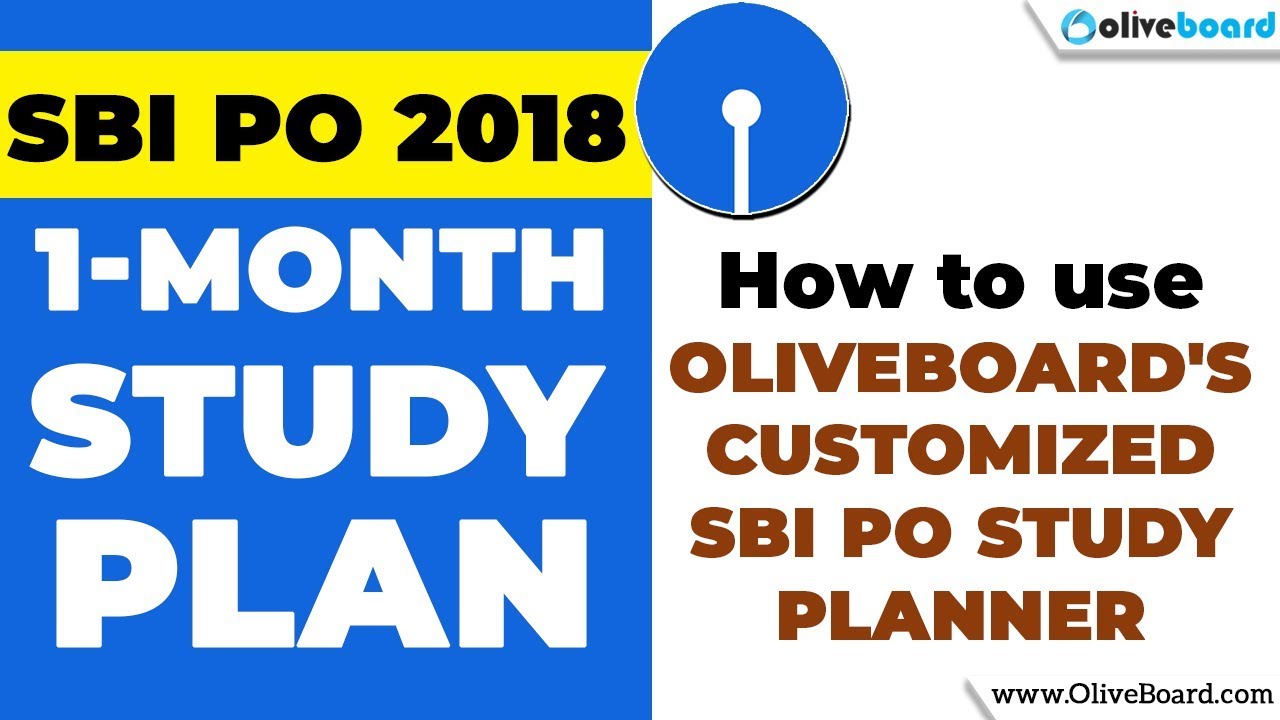 SBI PO Study Planner | SBI PO Preparation 2018