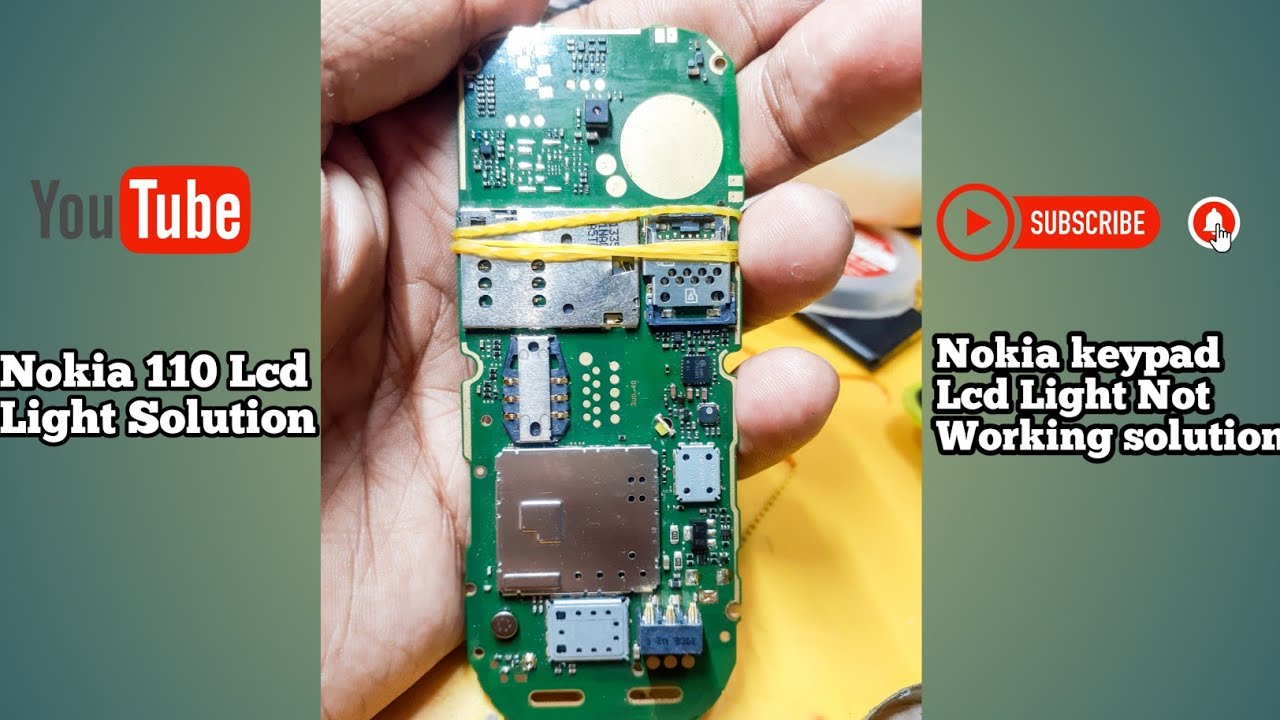 Nokia 110 Lcd Light Solution|| Keypad Light Solution 100% Solve