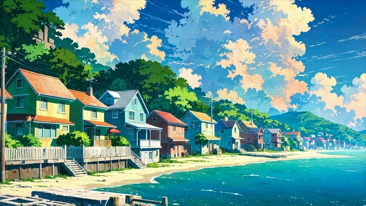 lovely beach houses 🏖️ 🏠 I lofi-beats I BGM
