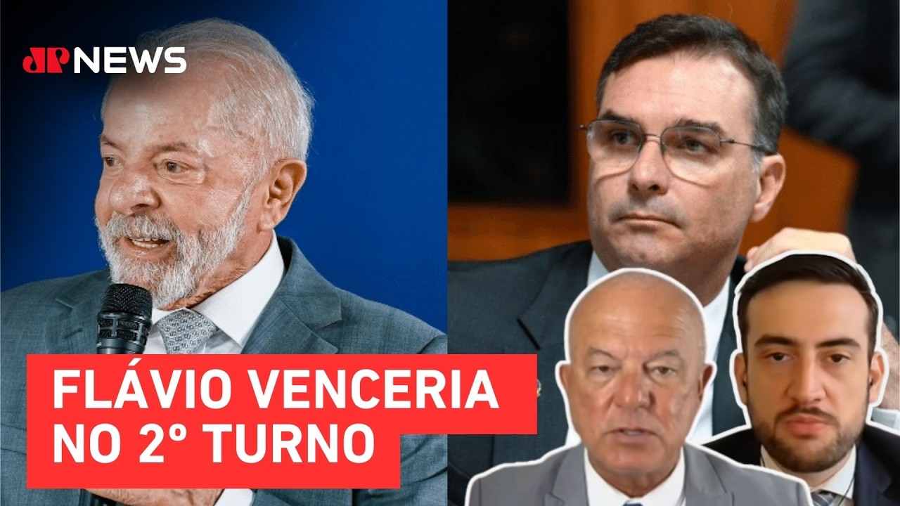 Paraná Pesquisas: Flávio e Lula estão empatados tecnicamente; Mehero e Motta comentam