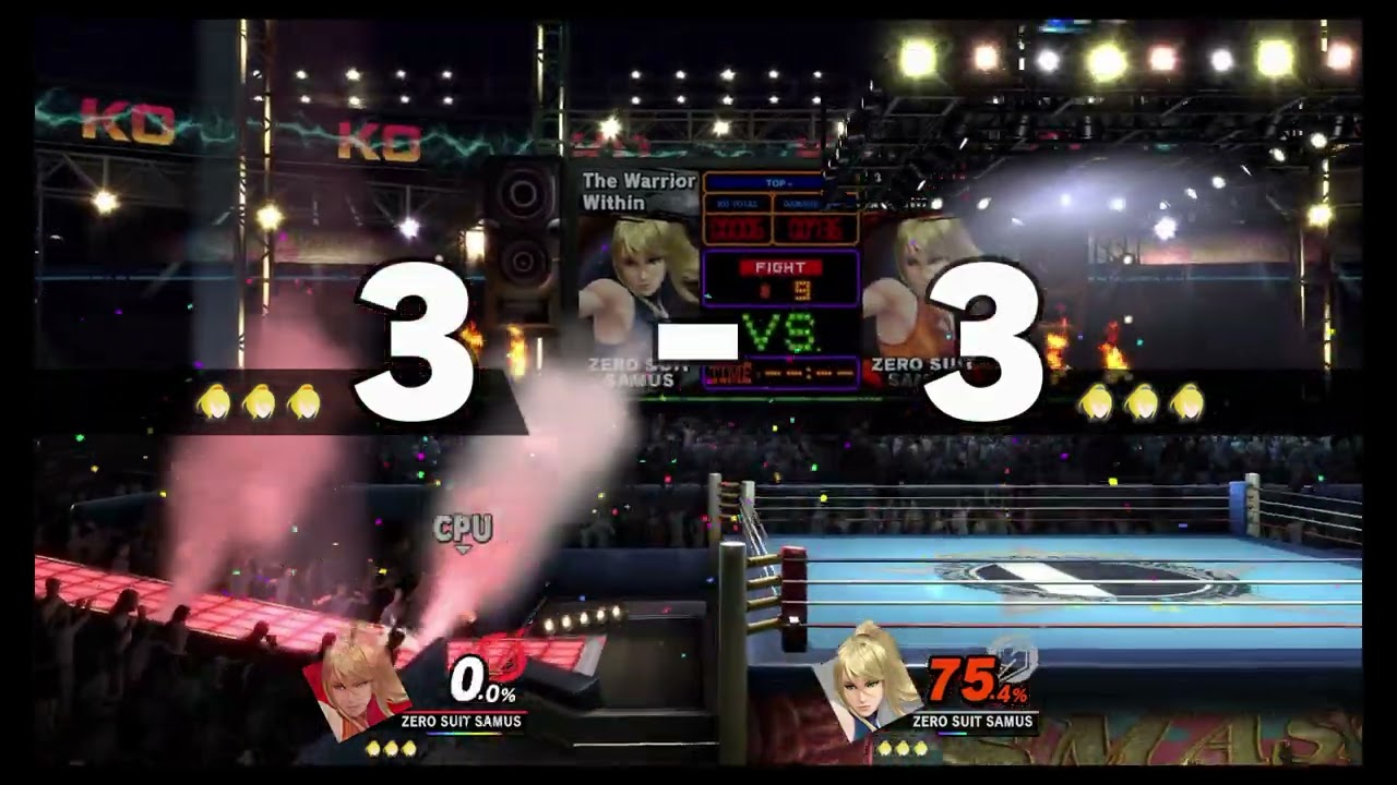 Super Smash Bros Ultimate: Zero Suit Samus mirror battle