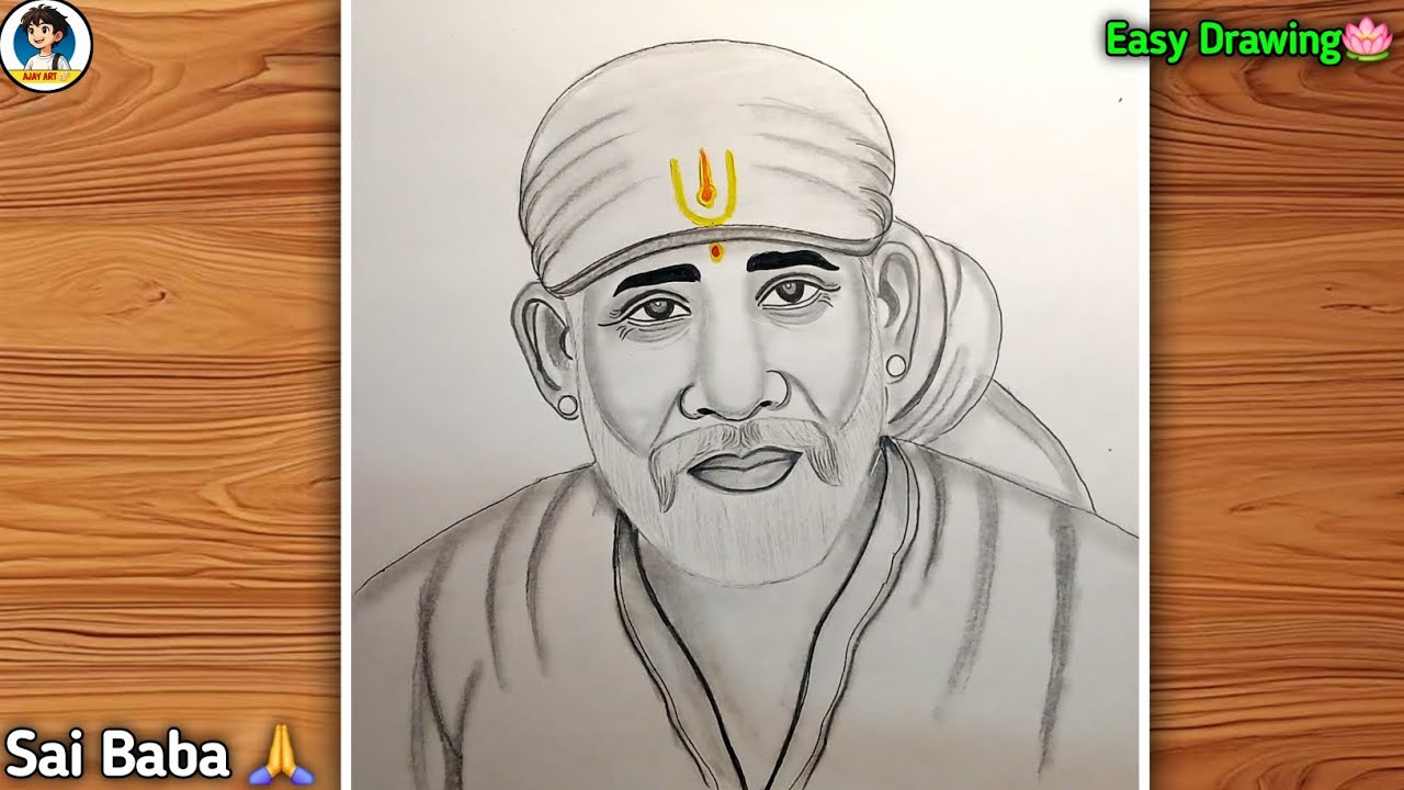 How to Draw Sai Baba Easily // Sai Baba Drawing Easy Step by Step 🙏