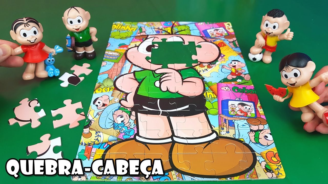 Vamos Montar Um Mini Quebra Cabeça Do Cebolinha!