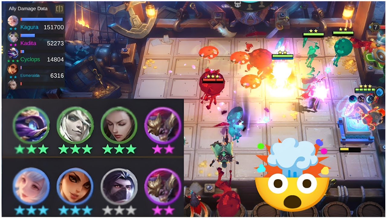 level 2 Kagura vs level 3 Kagura!! #magicchess #mobilelegends #mlbb