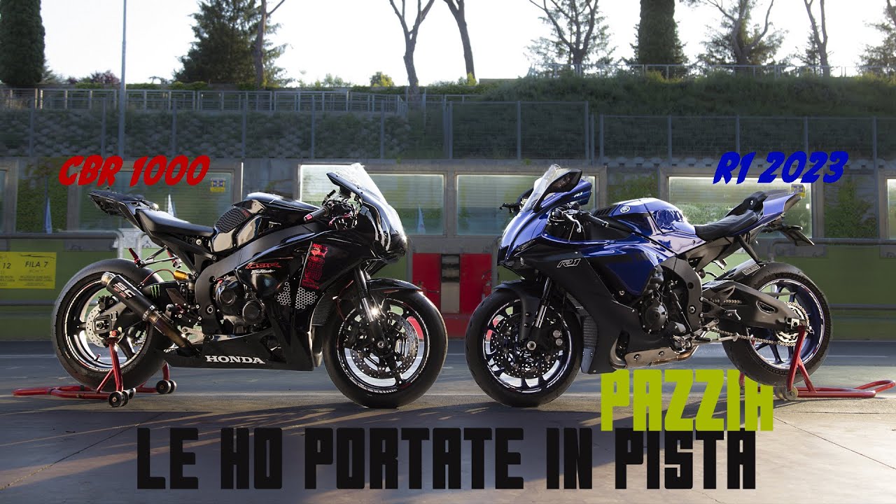 Yamaha YZF R1 in pista per la prima volta ESAGERATA e CBR1000rr best lap vallelunga