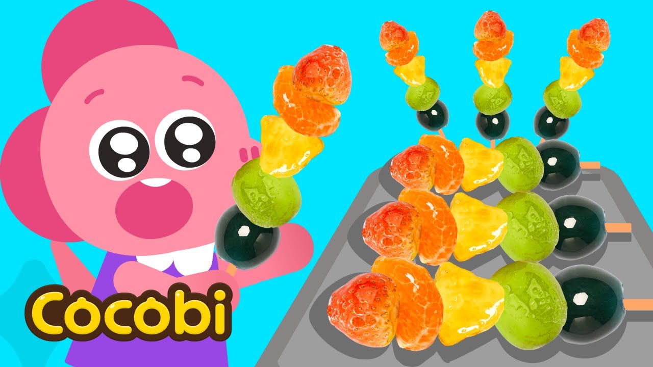 Aku Suka Tanghulu🍓🍍 | Lagu Anak-anak | Cocobi Bahasa Indonesia