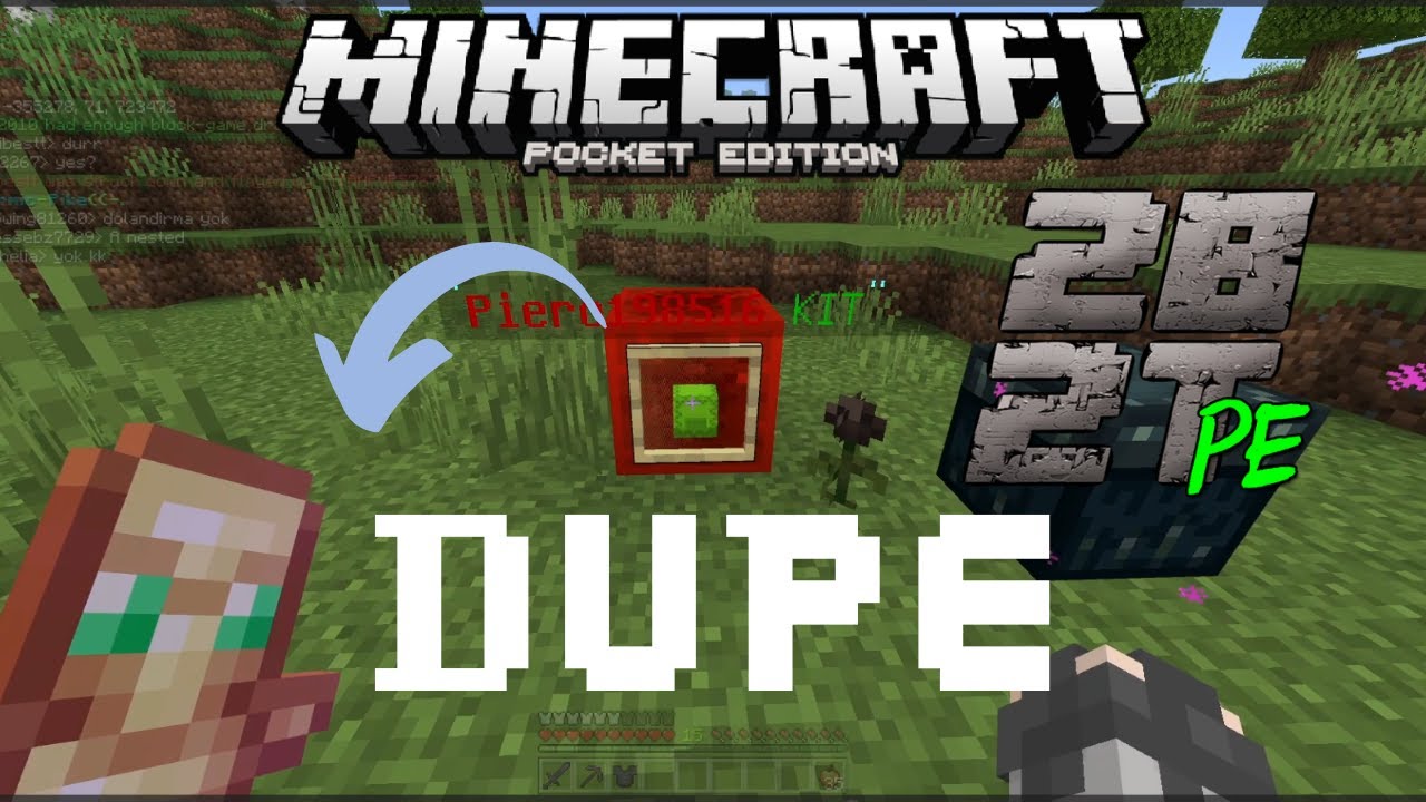 MinecraftPE 2b2tpe Dupe nasıl yapılır izliyecimin basesine yolculuk [2b2tPE]