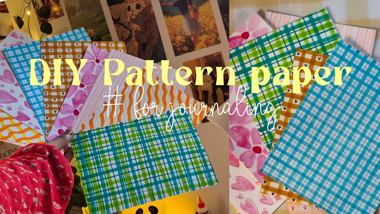 DIY Pattern Paper Ideas for Journaling & Scrapbooking || #Journal #diy #pattern 