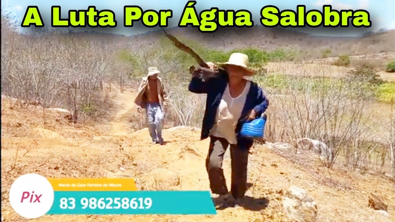 Olha A Dificuldades Desses Dois Idosos Para Conseguir Água Salobra