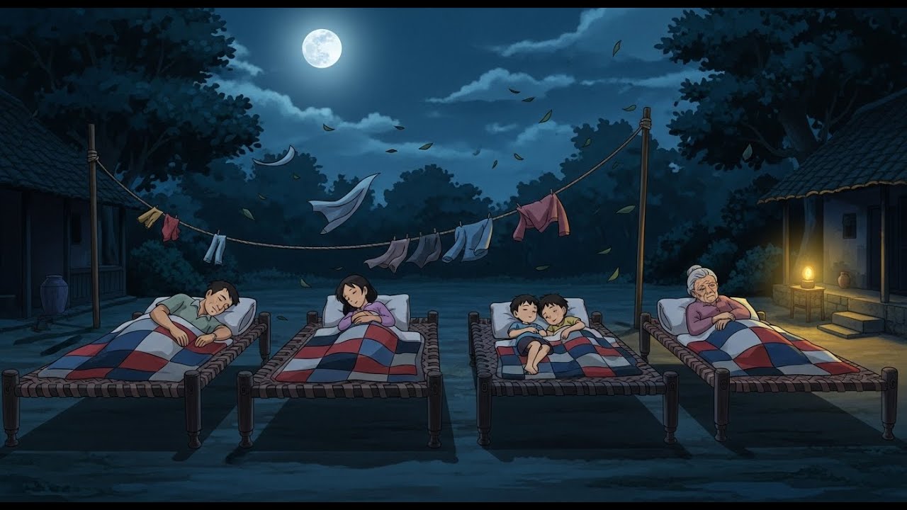 ghibli village 1990s | rain asmr & forest life | ghibli inspired ambience