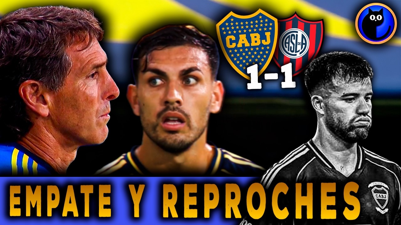 BOCA vs SAN LORENZO (1-1) Clásico SIN GANADOR pero con algunos PERDEDORES | Gonromiau REACCIÓN