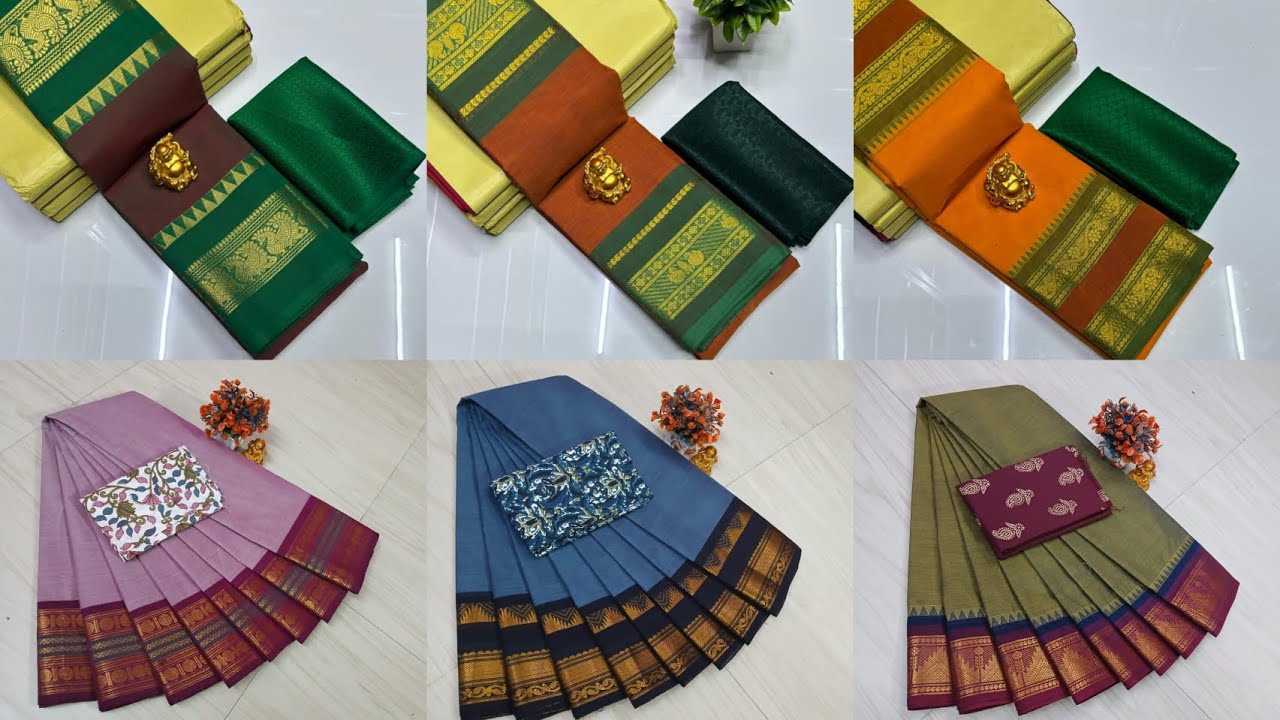 Chettinadu pure cotton sarees 💫 if you want more details please text me in what'sapp-8072957889 
