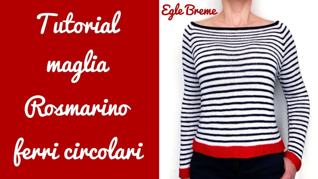 Tutorial maglia Rosmarino top down raglan ferri circolari