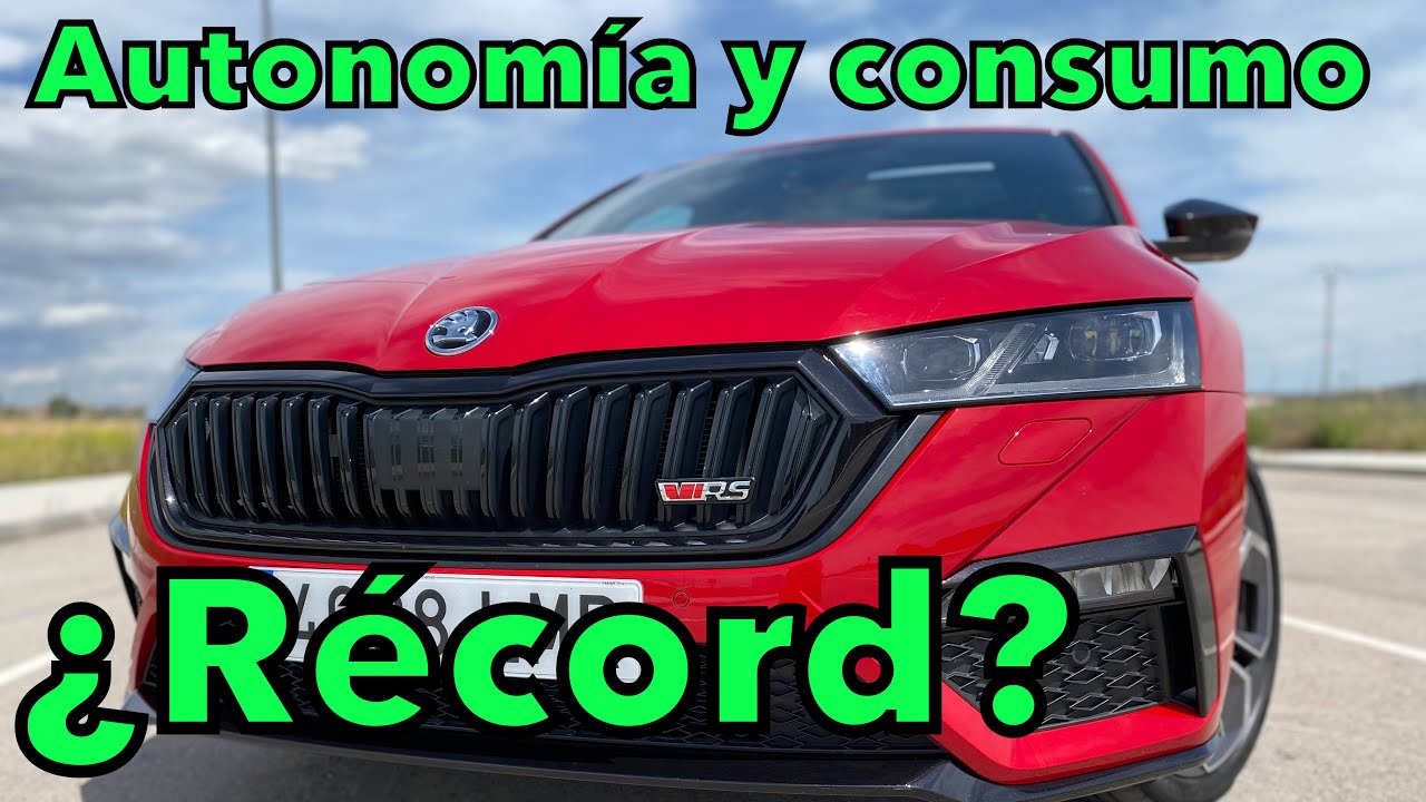 Skoda Octavia Combi iV 245 CV RS 2021 Prueba de AUTONOMÍA ELÉCTRICA y CONSUMO en modo híbrido MOTORK