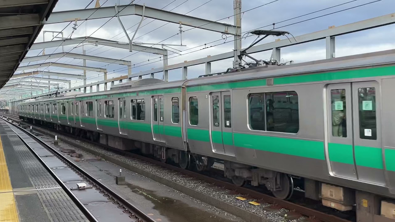 平日の朝夕しか使われない、南与野駅の通過線。