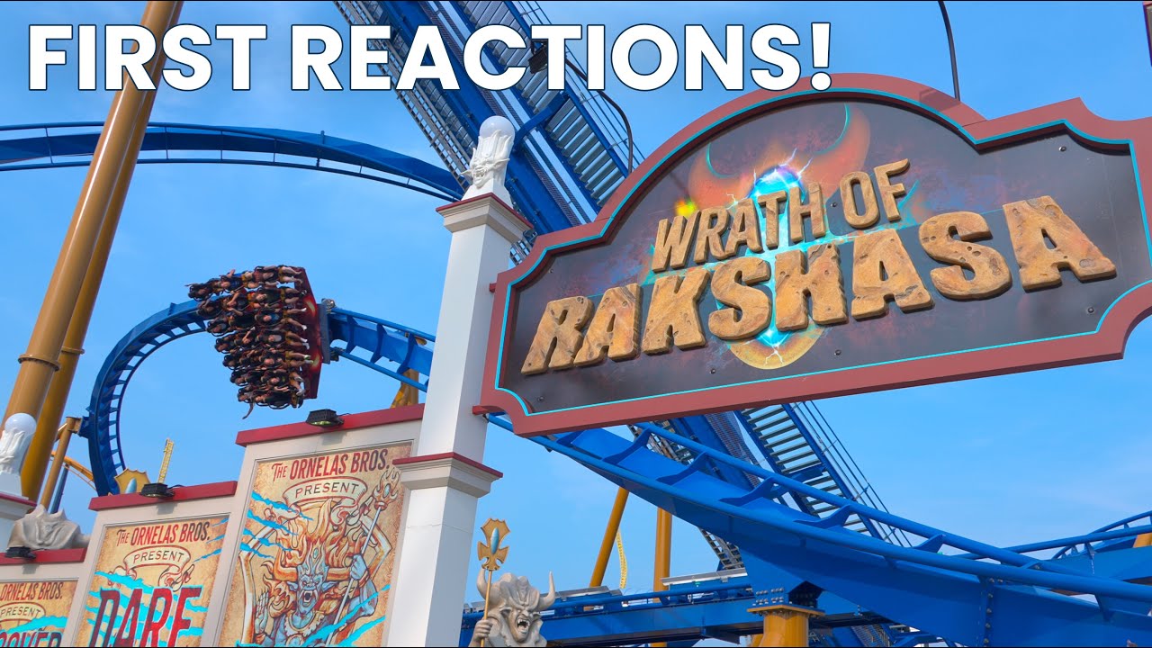We Rode the Brand New Wrath of Rakshasa at Six Flags Great America!