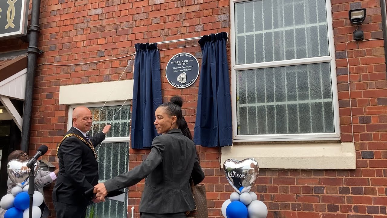 Blue plaque revealed in honour of Paulette Wilson