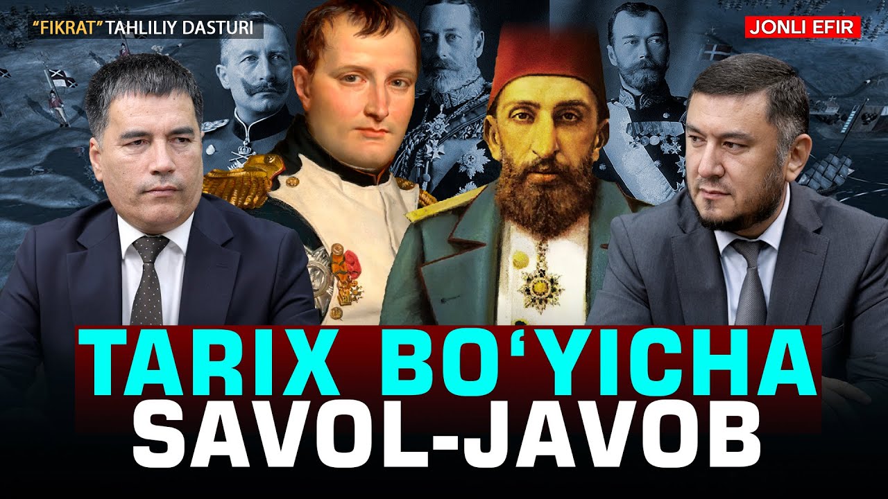 🔴Tarix bo'yicha savol-javob #fikratuz