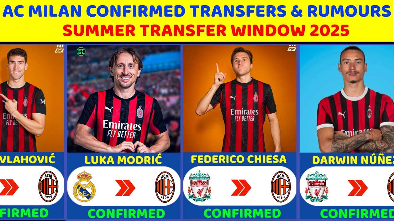 🚨 NUNEZ & CHIESA TO MILAN🔥, VLAHOVIC✅, LEÃO TRANSFER SAGA🔥 CASEMIRO, AC MILAN TRANSFER NEWS 2025