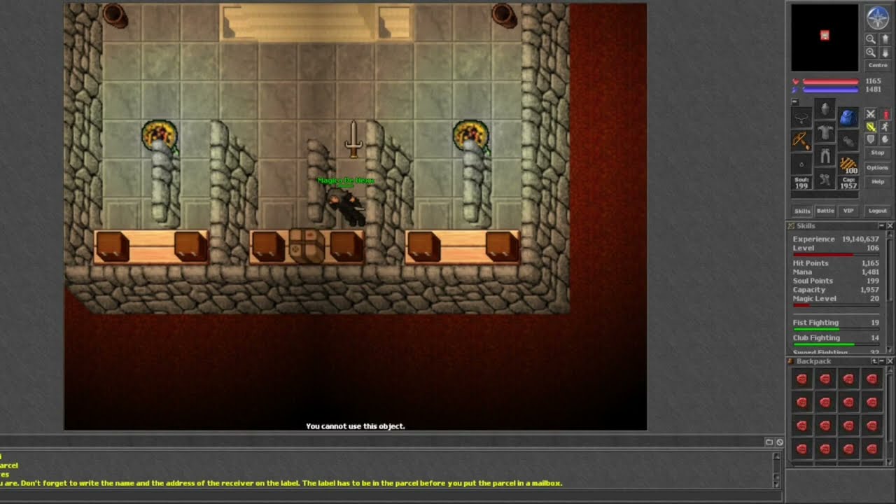 Old Tibia - RP 106 HACKED in Mythera (2005 7.6)