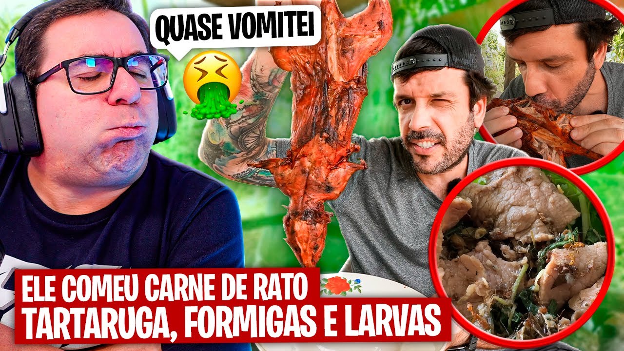 COMEU RATO E TARTARUGA | QUASE VOMITEI | RIC REAGE AO MOCHILEIRO
